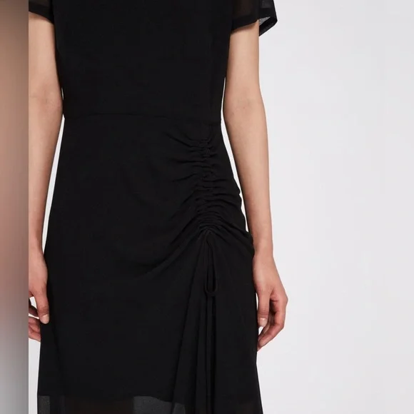 All Saints Ariya illusion dress Color Black Size